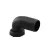 Giriş Bağlantı Elemanı Ø 38mm, 1 1/2” Lik Hortum, Siyah