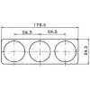 Priz montaj braketleri 59,5X119MM
