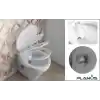 Stilo Plus 24V Beyaz Kısa Taş Taharet Kitli Tuvalet