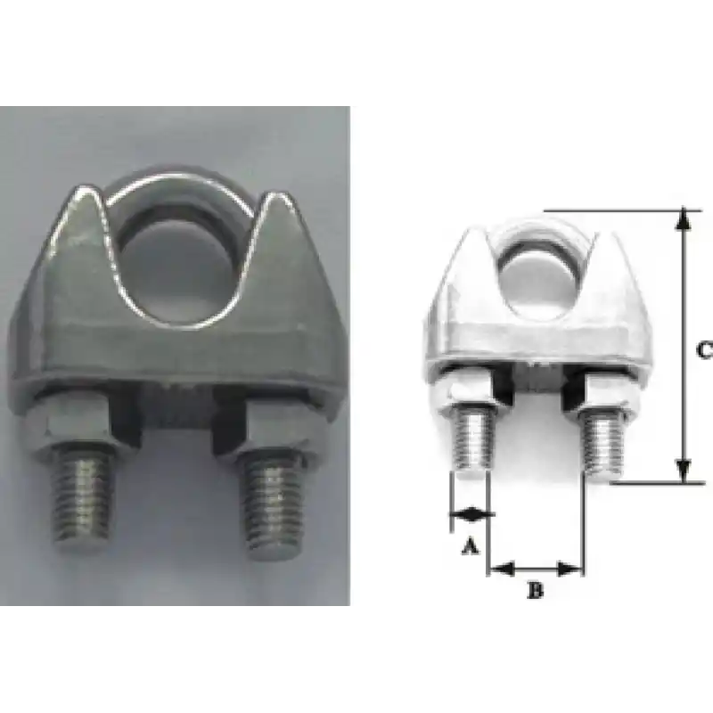 Lalizas 91847 AISI 316 Paslanmaz Çelik Halat Klemensi DIN 741 5 mm