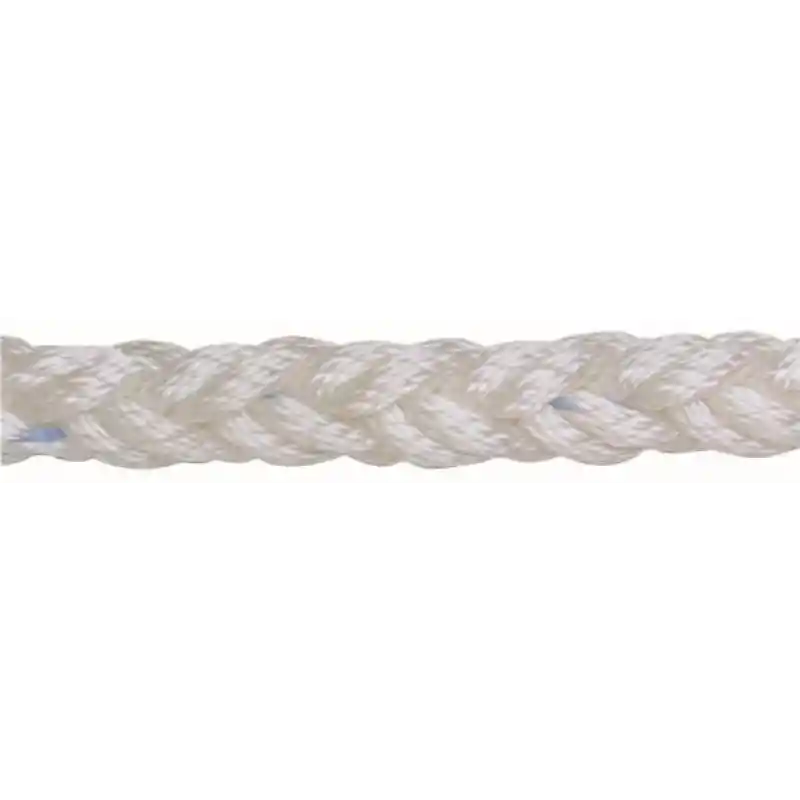Beyaz polyester 8 kollu halat, 22mm