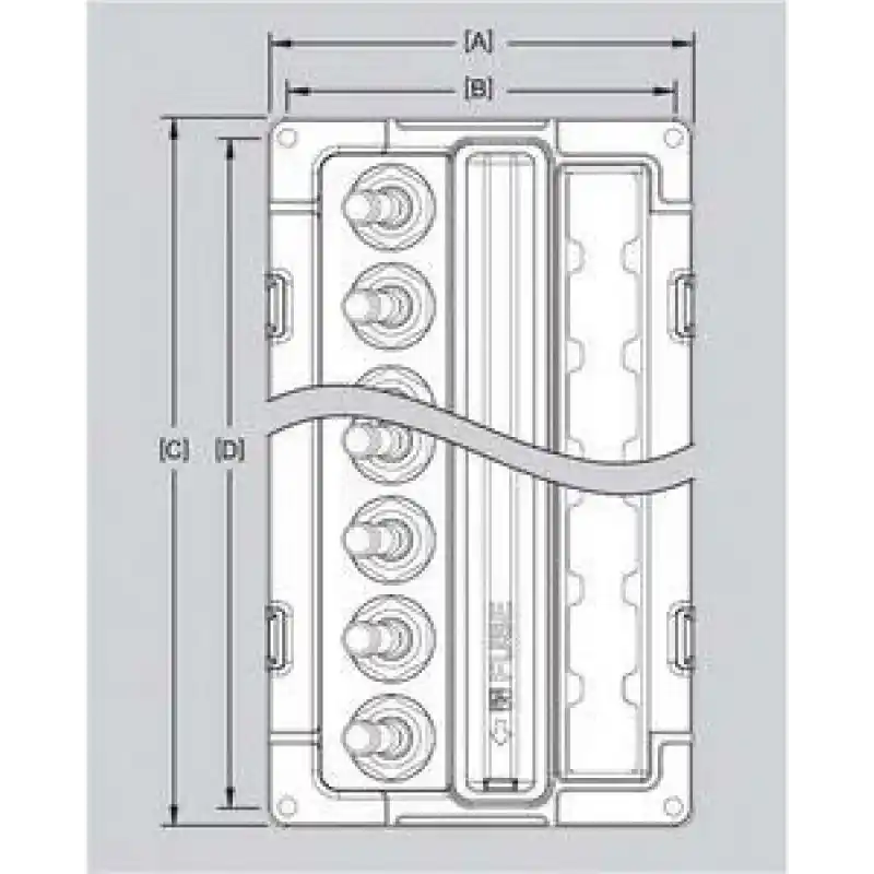 Blue Sea Systems Weatherdeck Su Geçirmez Sigorta Paneli