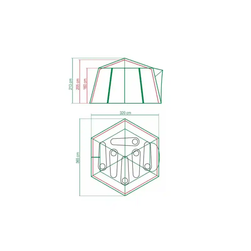 Coleman Çadır POLYGON6 - 6 Kişilik Aile Çadırı