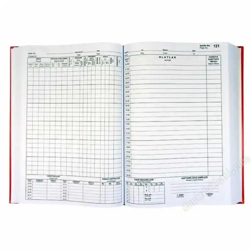 Güverte Jurnali Deck Log Book