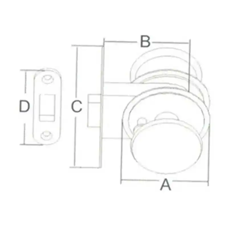 Kapı kilidi 62 92MM