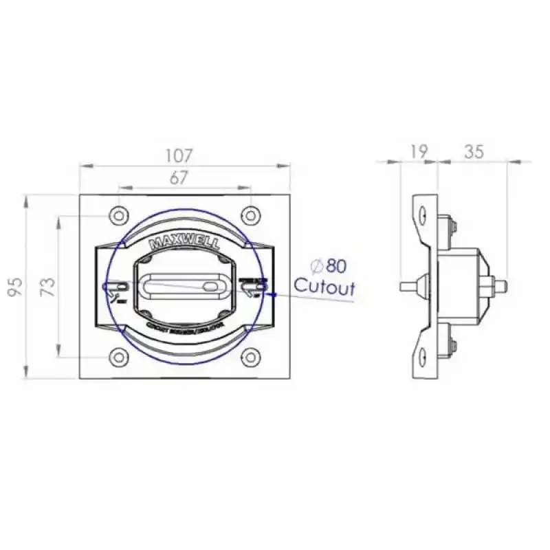 Maxwell Termal Sigorta 12/24V 40 Amper