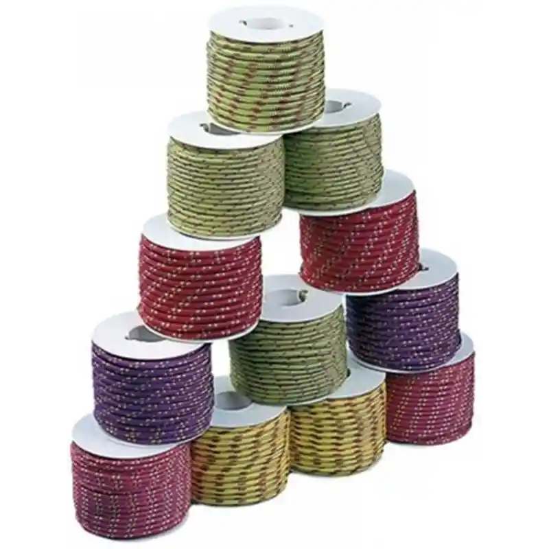Polyester halat, çok renkli 4mm x 13m