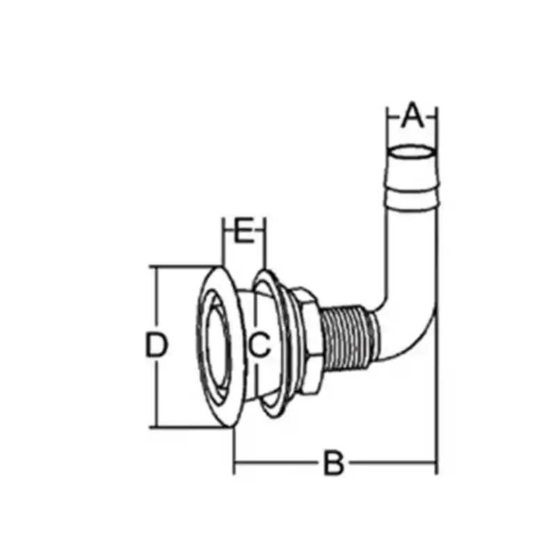 Tank havalandırma gömme 3/4