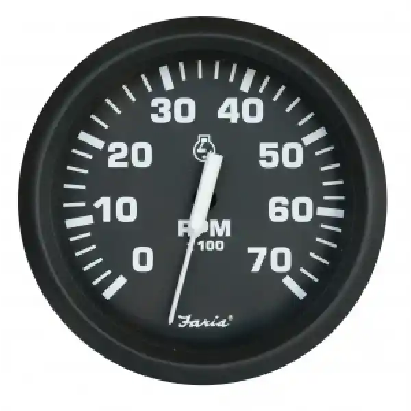 Faria Universal Outboard Devir Göstergesi, 0-7000 Rpm, 12v