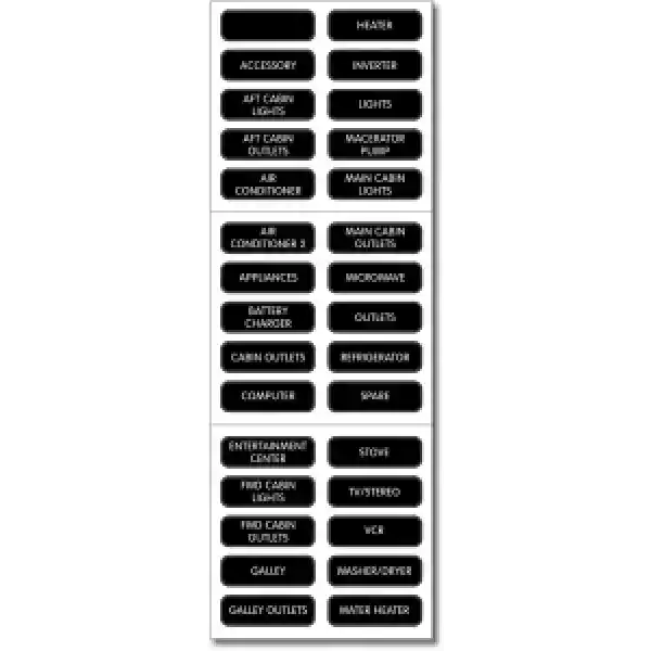 Basic Ac Panel Etiket Seti