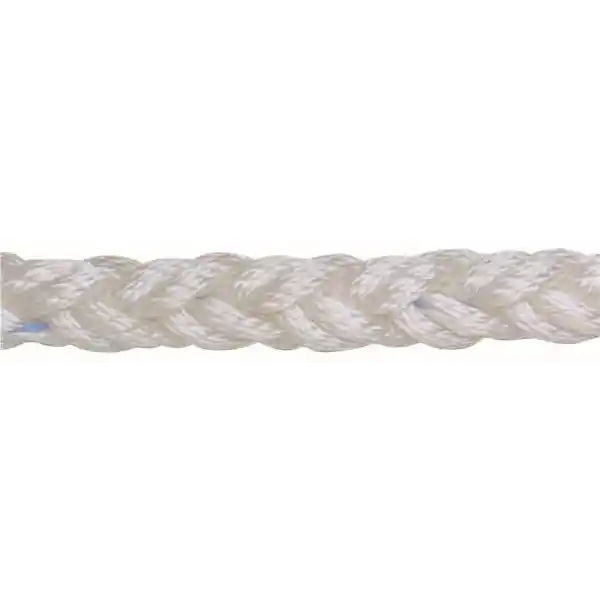 Beyaz polyester 8 kollu halat, 20mm