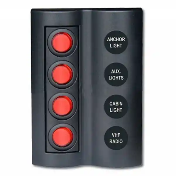 BFY Marin Sigortalı Switch Panel - 8 Anahtarlı