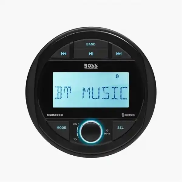 Boss Audio MGR300B Systems Yuvarlak Marin Teyp