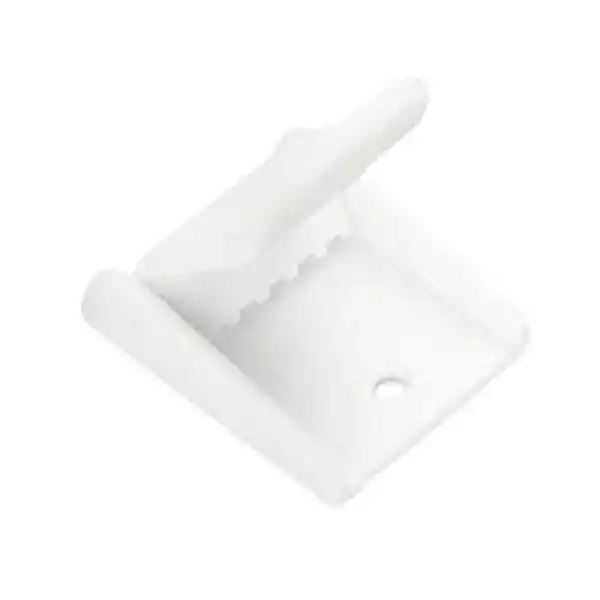 Lalizas 30mm Plastik Toka Düz Beyaz