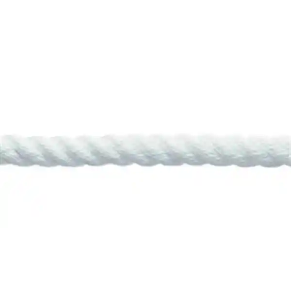 Polyester örgü halat, beyaz, 6mm