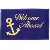 WelcomeMat,Destek Yüzlü,Pvc Mavi 40 X 60Cm