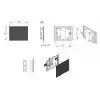 Planus Siyah Full Glass Touch Panel 2 Butonlu