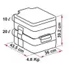 Portatif tuvalet 20 L.