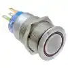Lalizas Işıklı Buton Anahtar Inox304 12V 5A Mavi LED