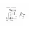 Stoper 90° - 49x50mm