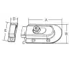 Sürgü Kilit 21MM