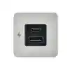 TILE-USB-A/USB-C ŞARJ SOKETİ, PASL. ÇERÇEVE