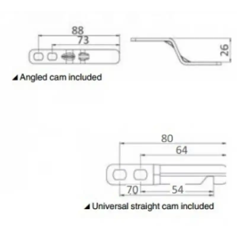 Eclipse Çek Ve Çevir Gömme Kulp Küçük