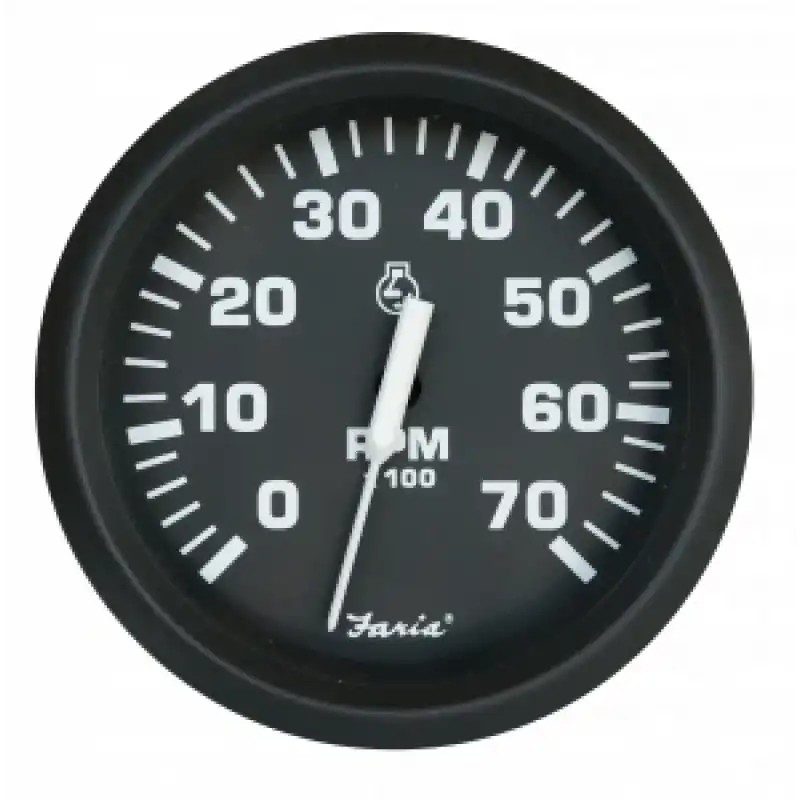 Faria Universal Outboard Devir Göstergesi, 0-7000 Rpm, 12v
