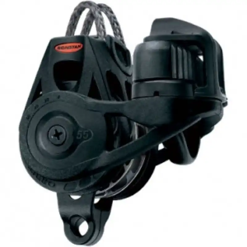 Ronstan 55 Serisi Orbit Vitesli Makara, Üçlü, Ayarlanabilir Cemkilitli, Kuyruklu, Otomatik