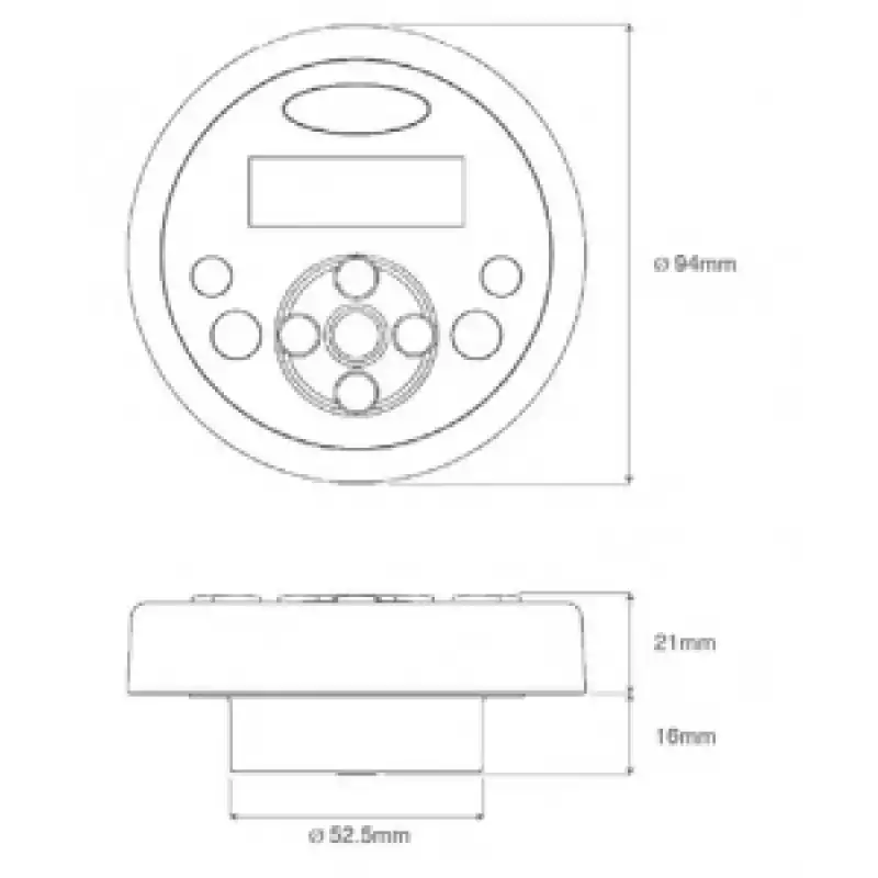Aquatic AQ-wr-4f Lcd Ekranlı, Sabit, Kablolu Uzaktan Kumanda