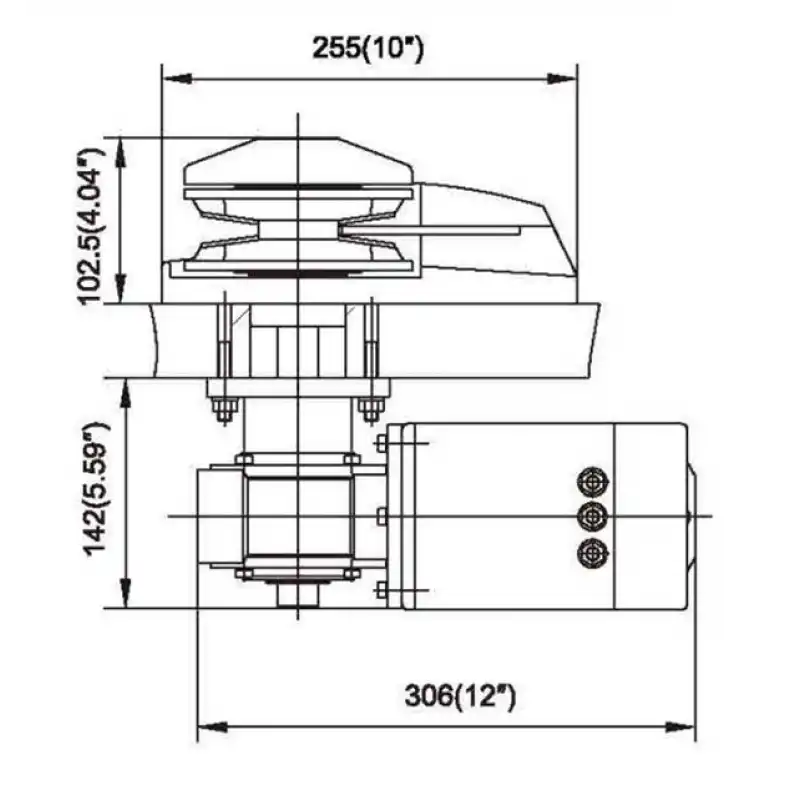 BADA C1524 Irgat 24V 1500W 8mm Şaft Elektrikli Vinç