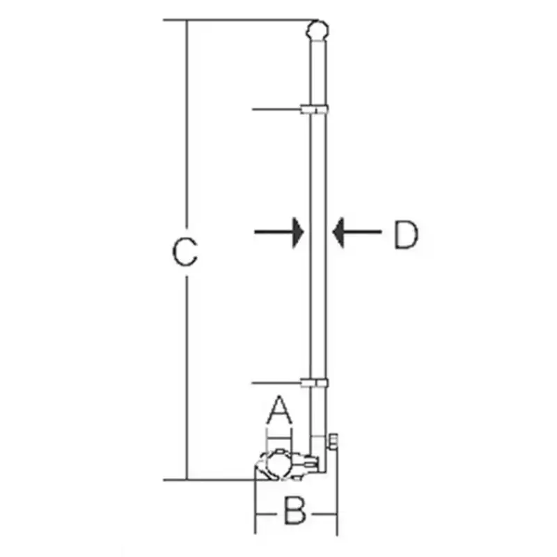 Bayrak direği A32 450MM