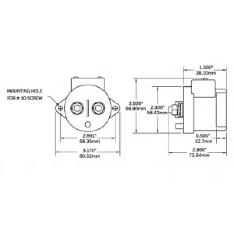 Blue Sea Systems L Serisi Solenoid Switch