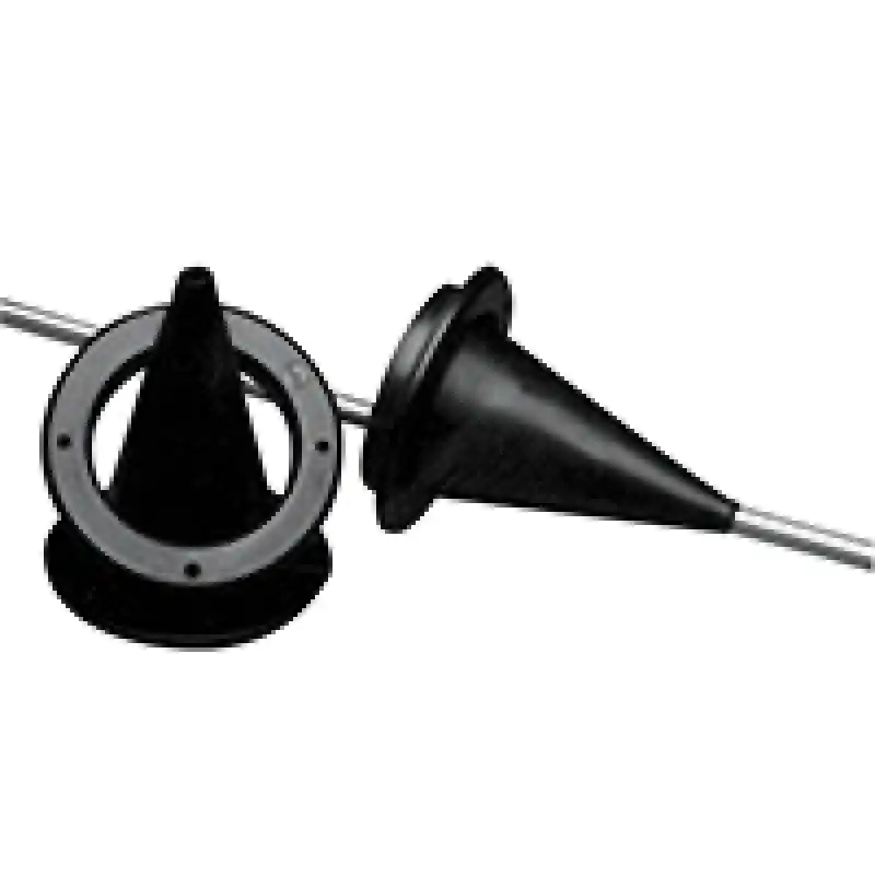 Kablo Körüğü/Plastik Embedded Ring, Ø 89mm, Cut-Out Ø 59mm, Siyah