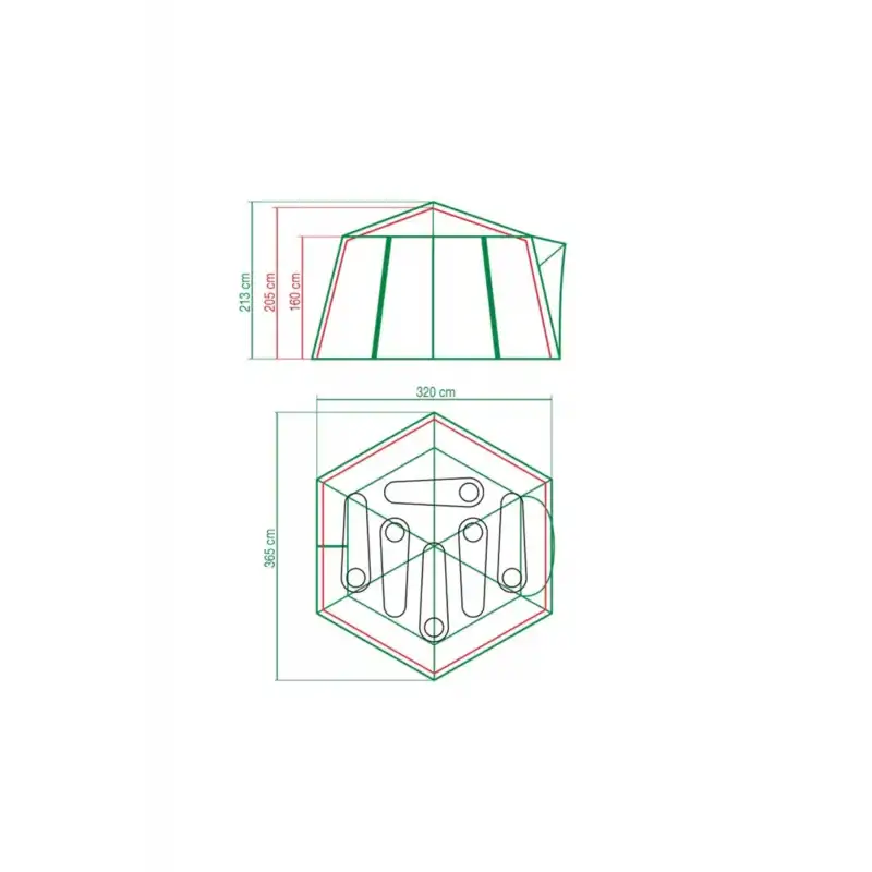 Coleman Çadır POLYGON6 - 6 Kişilik Aile Çadırı