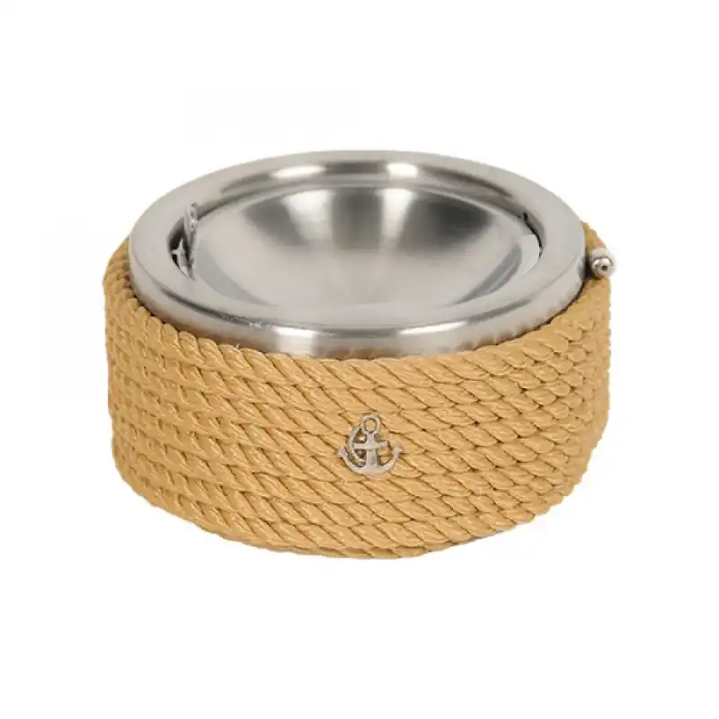 CaptainRA Krom Kapaklı Küllük Krem