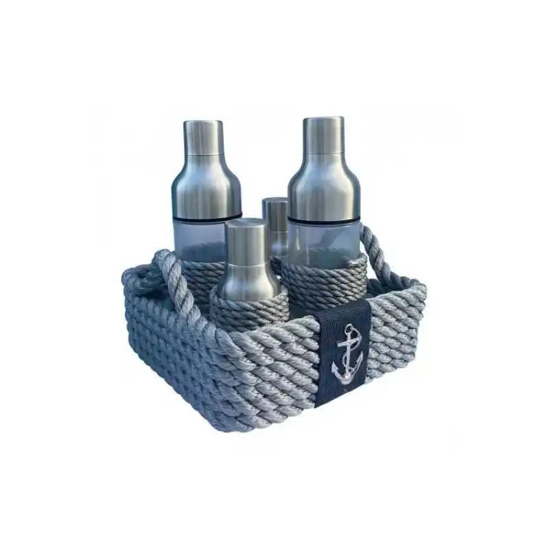 CaptainRA Yağ Sirke Tuz Karabiberlik Gri