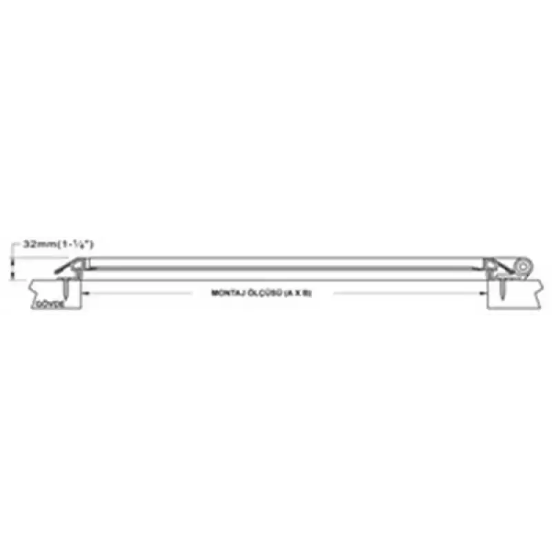 D modern hatch 788mm