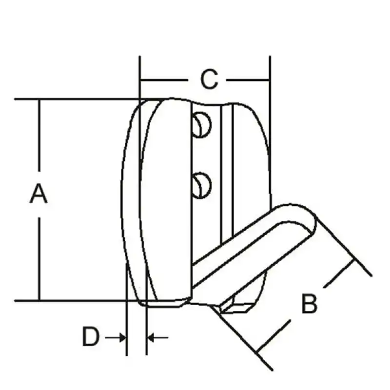 Elbise Askısı 50x28 mm.