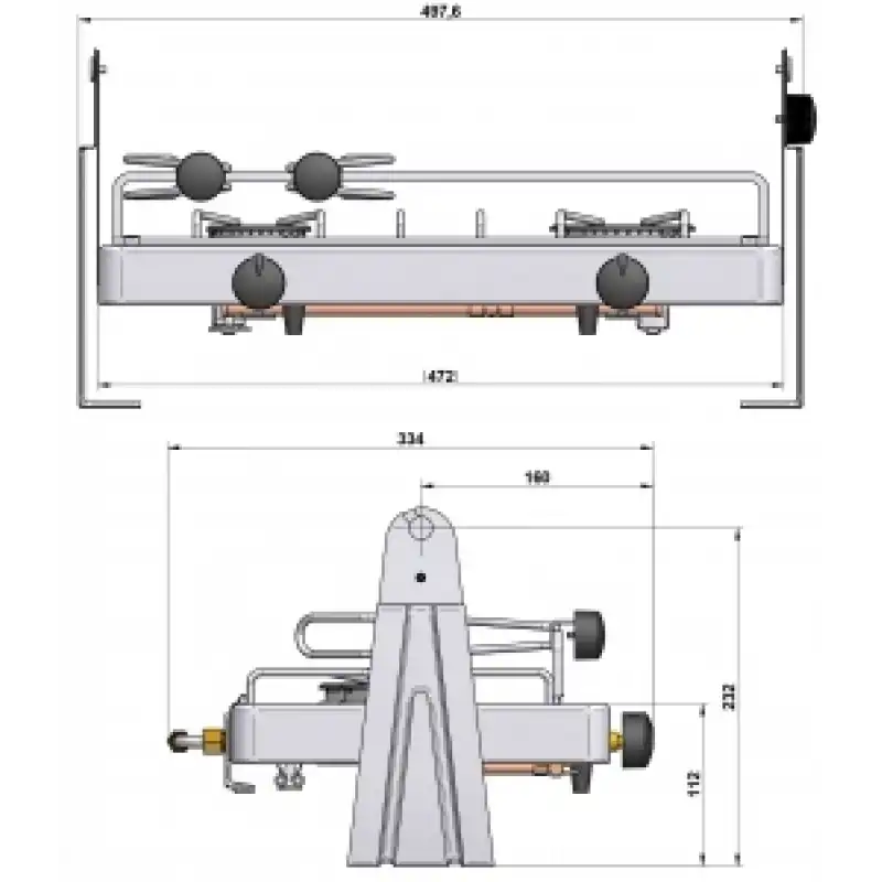 Eno Xtrem 2 Çift Gözlü Gimbal Gazlı Ocak