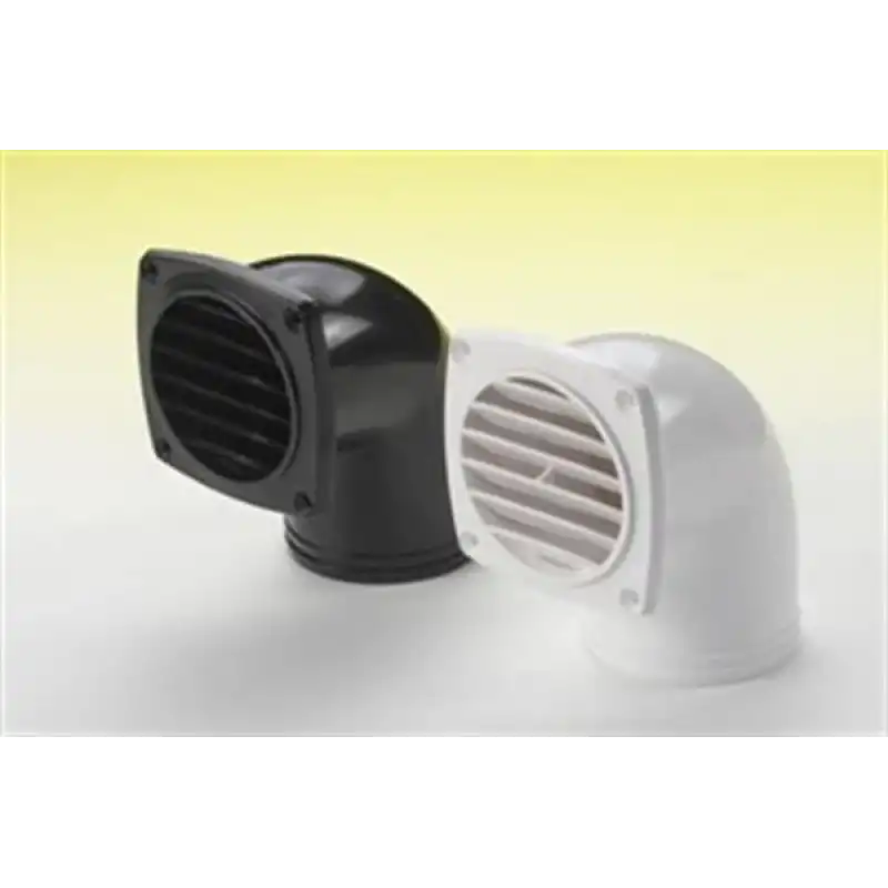 HAVALANDIRMA, 90° HORTUM ADP. PLASTİK.BEYAZ Ø76MM