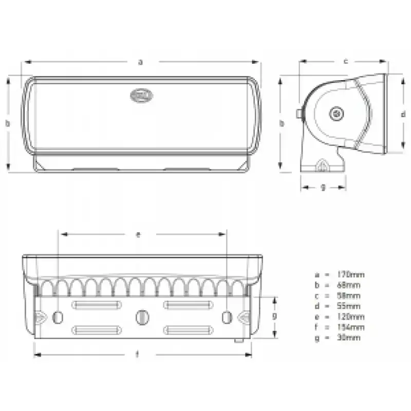 Hella Marine Sea Hawk-xlr Projektör