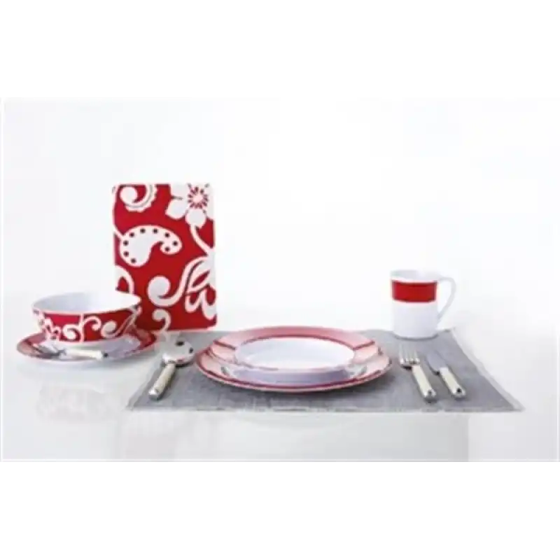 High-Line Sierra Red, 20 parça melamin yemek takımı