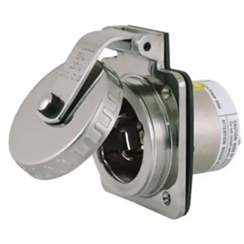 Hubbell 220V paslanmaz çelik priz