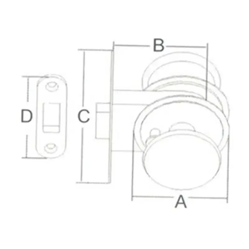 Kapı kilidi 62 92MM
