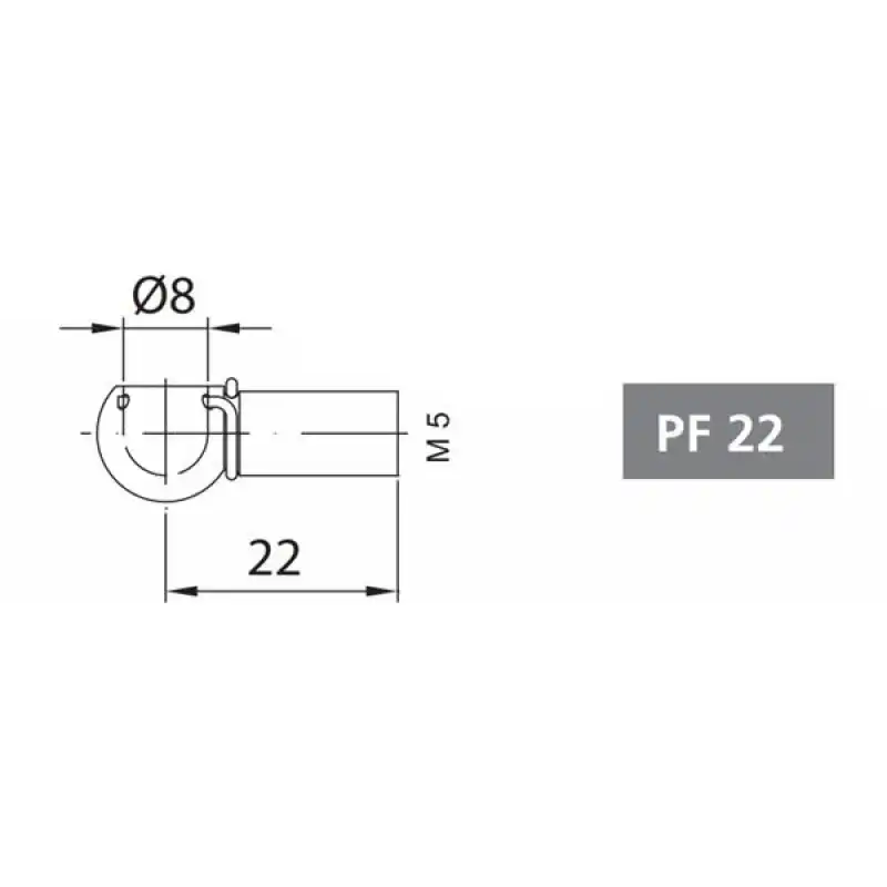 Mafsallı Amörtisör Başlığı PF22/M5/M8