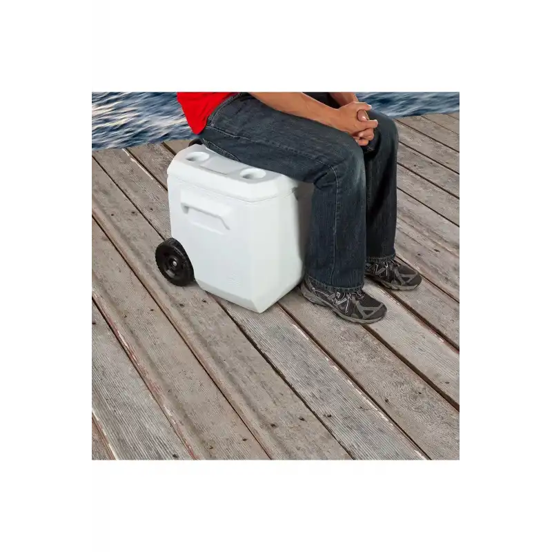 Coleman Marine 50QT - UV Korumalı Tekerlekli Buzluk
