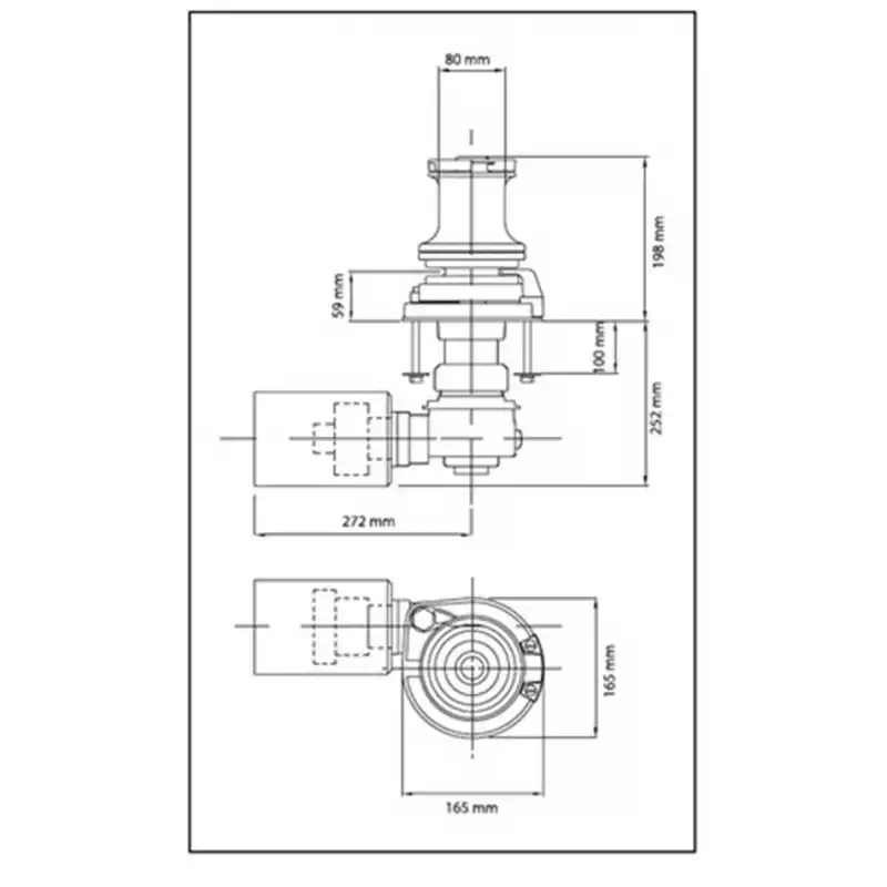 Maxwell VW 3500 Serisi 1200W 24V 8-13 mm Tamburlu Dik Irgat