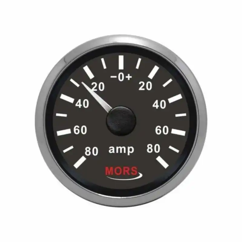 MORS Ampermetre Gösterge 12-24V - Siyah