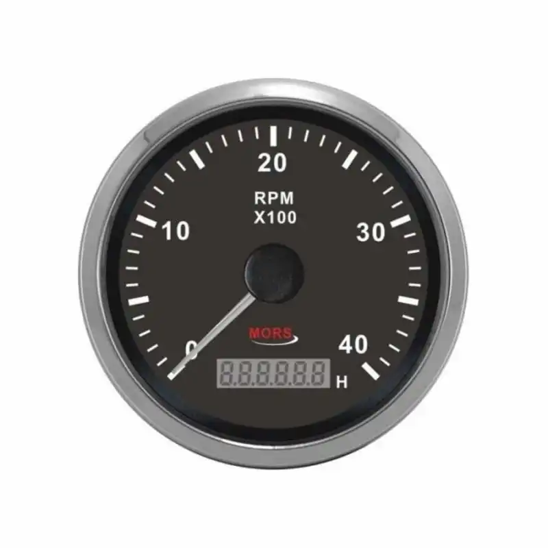 MORS Devir Göstergesi ve Motor Zaman Saati 4000RPM - Beyaz